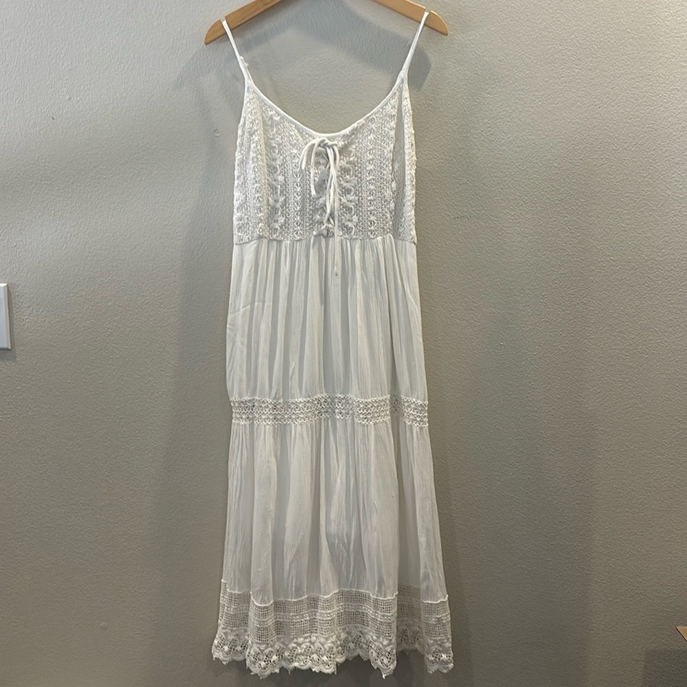 Off white midi dress S - Picture 1 of 8